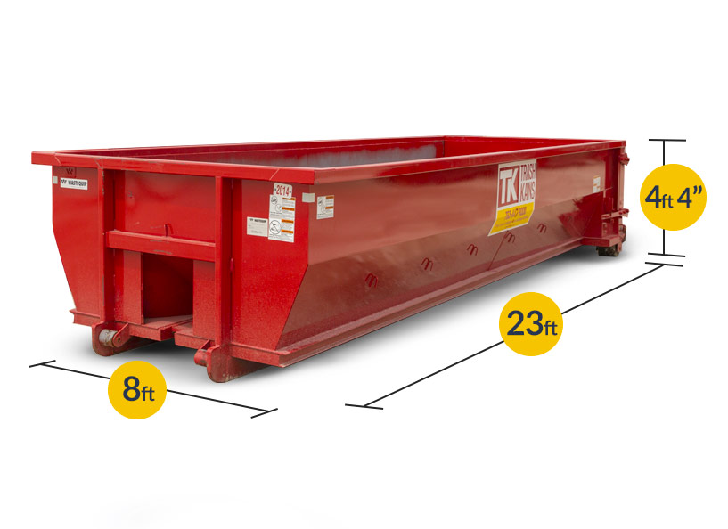 20 yard dumpster with sizes Indiana